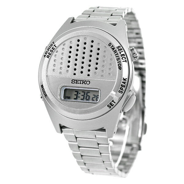 Seiko Voice Digital Watch Voice Clock Stop Watch Alarm Men&