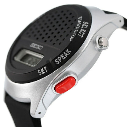 Seiko Voice Digital Watch Voice Clock Stop Watch Alarm Men&