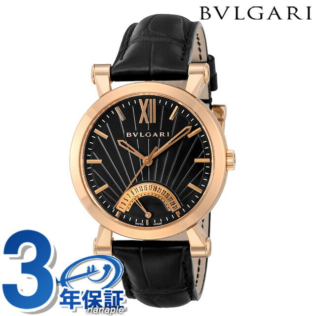 ブルガリ 時計 腕時計 メンズ ソティリオ ブルガリ 自動巻き BVLGARI SBP42BGLDR ブラック 黒 スイス製