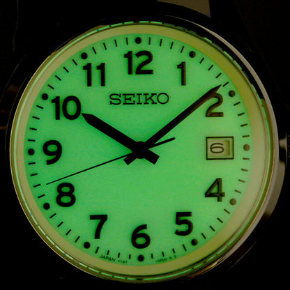 セイコーセレクション アラビア Sシリーズ ソーラー 腕時計 ブランド メンズ 見やすい 数字だけ 数字大きい SEIKO SELECTION SBPX157 アナログ 全面ルミブライド SBPX157