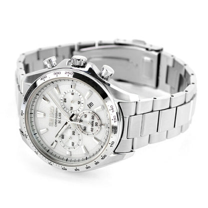 セイコーセレクション Sシリーズ ソーラー 腕時計 ブランド メンズ クロノグラフ SEIKO SELECTION SBPY179 アナログ ホワイト 白 SBPY179