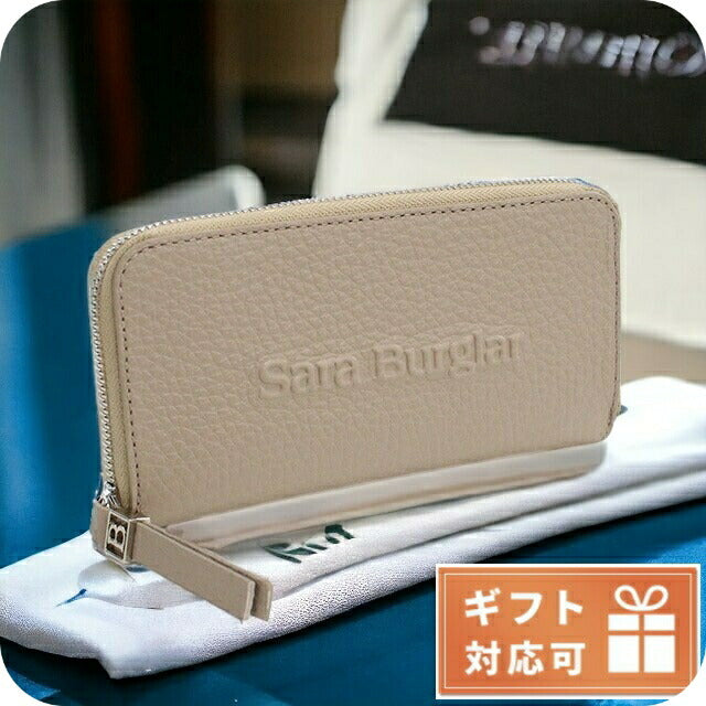 サラバーグラー 長財布ラウンドファスナー レディース BUFALO LOGO レザー イタリア 110L TAUPE グレージュ 財布 SBR110L021
