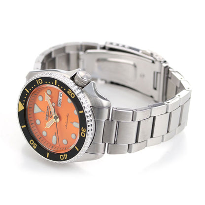 Seiko 5运动日本自动机械机械男士手表品牌SBSA009 SKX SEIKO SECIKO SPORT ORANGE