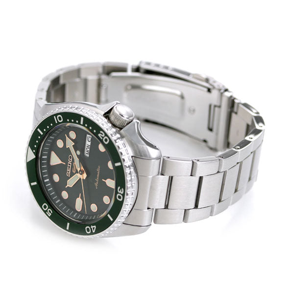 Seiko 5运动日本自动机械机械模型男士手表品牌SBSA013 Seiko Sports Green