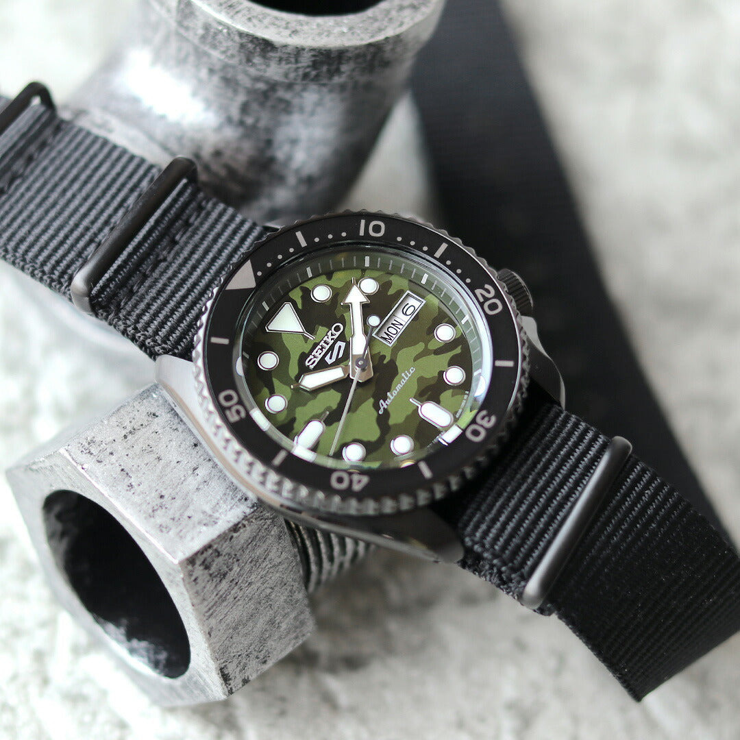 Seiko 5 Sports Sports Style Camouflage Automatic Mechanical Watch Brand Men Limited Model Camouflage SEIKO SBSA173