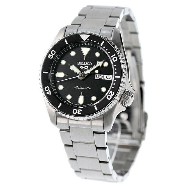 セイコー5 スポーツ SKX Series 自動巻き 機械式 腕時計 ブランド メンズ レディース SEIKO SBSA225 アナログ ブラック 黒 日本製 SBSA225