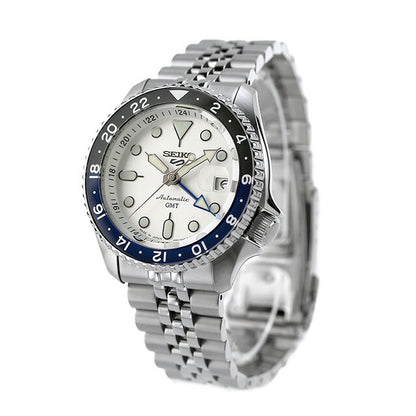 セイコー5 スポーツ SKX Series GMT 自動巻き 腕時計 ブランド メンズ Seiko 5 Sports SBSC017 アナログ シルバー 日本製 SBSC017