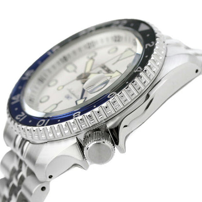 セイコー5 スポーツ SKX Series GMT 自動巻き 腕時計 ブランド メンズ Seiko 5 Sports SBSC017 アナログ シルバー 日本製 SBSC017