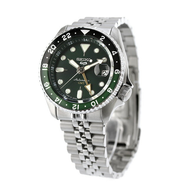 セイコー5 スポーツ SKX Series GMT 自動巻き 腕時計 ブランド メンズ Seiko 5 Sports SBSC019 アナログ グリーン 日本製 SBSC019