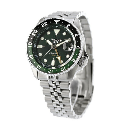セイコー5 スポーツ SKX Series GMT 自動巻き 腕時計 ブランド メンズ Seiko 5 Sports SBSC019 アナログ グリーン 日本製 SBSC019