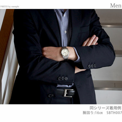 セイコーセレクション メンズ アナログクオーツ デイデイトSシリーズ クオーツ 腕時計 ブランド メンズ SEIKO SELECTION SBTH011 アナログ ブラック 黒 SBTH011