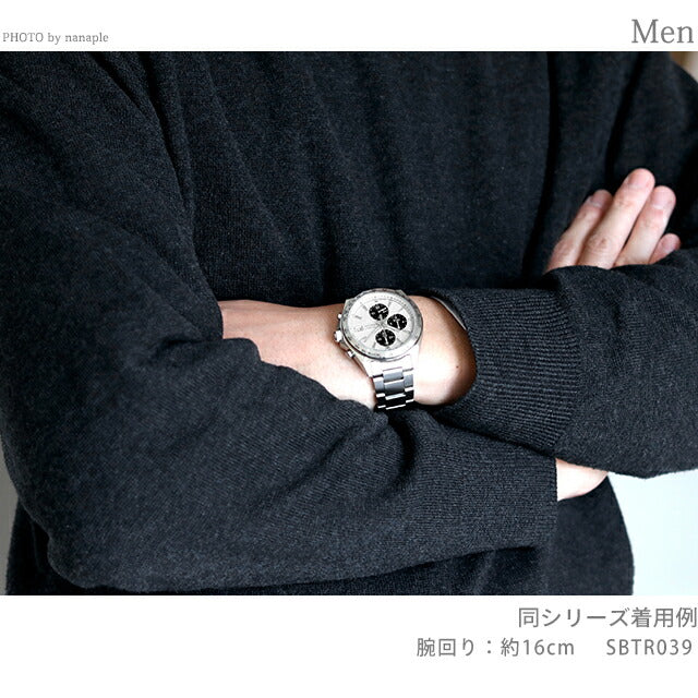 セイコーセレクション クロノグラフ クオーツ 腕時計 ブランド メンズ 流通限定 SEIKO SBTR043 アナログ ブラック 黒 SBTR043