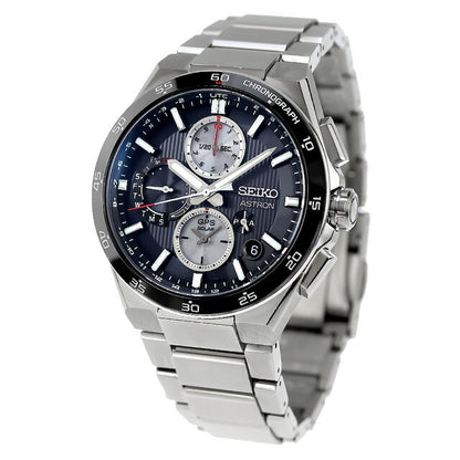 Seiko Astron NEXTER 5X Dual Time Chronograph Radio Solar Watch Brand Men&