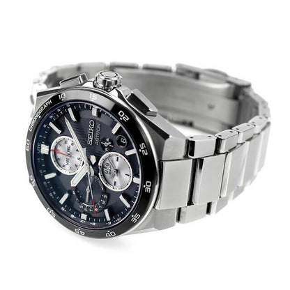 Seiko Astron NEXTER 5X Dual Time Chronograph Radio Solar Watch Brand Men&