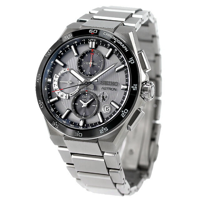 セイコー アストロン NEXTER 5X デュアルタイムクロノグラフ 電波ソーラー 腕時計 ブランド メンズ チタン SEIKO ASTRON SBXC153 SBXC153