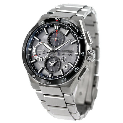 セイコー アストロン NEXTER 5X デュアルタイムクロノグラフ 電波ソーラー 腕時計 ブランド メンズ チタン SEIKO ASTRON SBXC153 SBXC153
