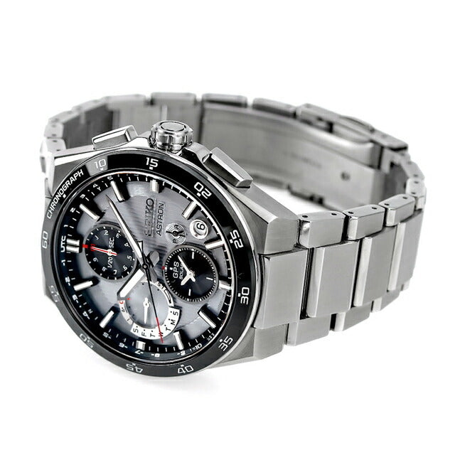 Seiko Astron NEXTER 5X Dual Time Chronograph Radio Solar Watch Brand Men&