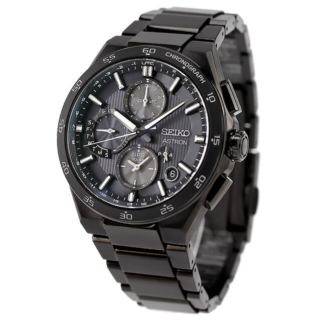 Seiko Astron Nexter 5x双时间计时码表太阳能观看品牌男士钛精子astros sbxc155