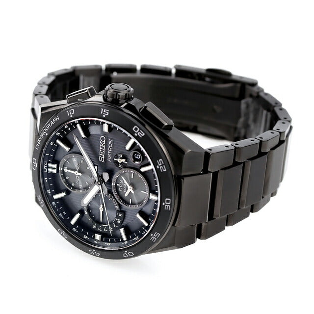 Seiko Astron NEXTER 5X Dual Time Chronograph Radio Solar Watch Brand Men&