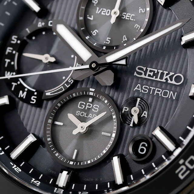 セイコー アストロン NEXTER 5X デュアルタイムクロノグラフ 電波ソーラー 腕時計 ブランド メンズ チタン SEIKO ASTRON SBXC155