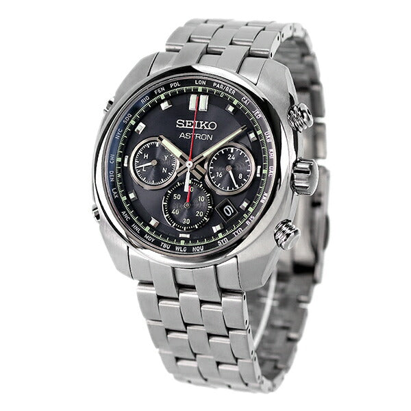 Seiko Astron Solar Radio 8B92 Chronograph Titanium Japanese Solar Radio Men&