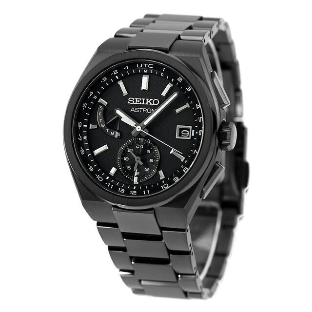 セイコー アストロン NEXTER ワールドタイム 電波ソーラー 腕時計 ブランド メンズ チタン SEIKO ASTRON SBXY087 アナログ オールブラック 黒 日本製 SBXY087