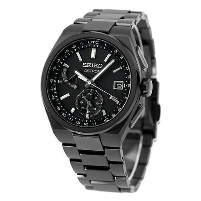 セイコー アストロン NEXTER ワールドタイム 電波ソーラー 腕時計 ブランド メンズ チタン SEIKO ASTRON SBXY087 アナログ オールブラック 黒 日本製 SBXY087