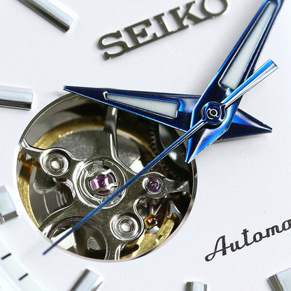 セイコー メンズ 腕時計 日本製 メカニカル オープンハート SCVE049 SEIKO セイコーセレクション ホワイト 時計 SCVE049