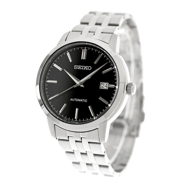 セイコーセレクション Sシリーズ メカニカル 自動巻き 腕時計 ブランド メンズ SEIKO SELECTION SCVE061 アナログ ブラック 黒 日本製 SCVE061
