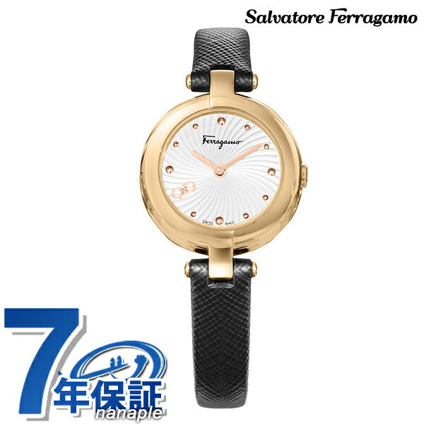 サルヴァトーレ フェラガモ MINIATURE クォーツ 電池式 腕時計 ブランド レディース Salvatore Ferragamo SFAT01724 アナログ シルバー ブラック 黒 スイス製 SFAT01724
