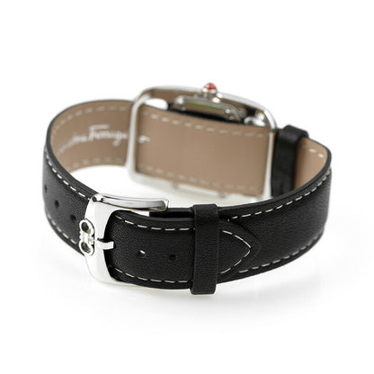 サルヴァトーレ フェラガモ ヴァラ クオーツ 腕時計 ブランド レディース 革ベルト Salvatore Ferragamo SFEL00119 アナログ ホワイト ブラック 黒 スイス製 成人祝い プレゼント ギフト SFEL00119