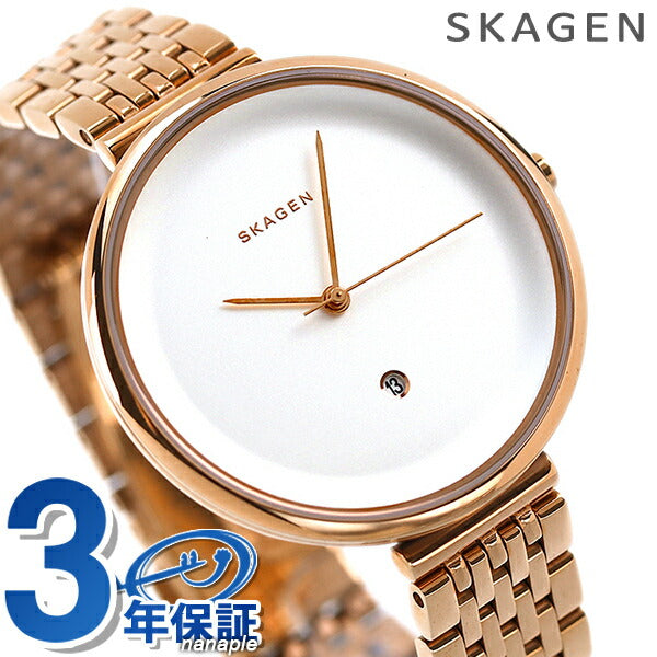 Scagen Watch Gitte 38mm Ladies Watch Brand SKW2421 Silver Pink Gold