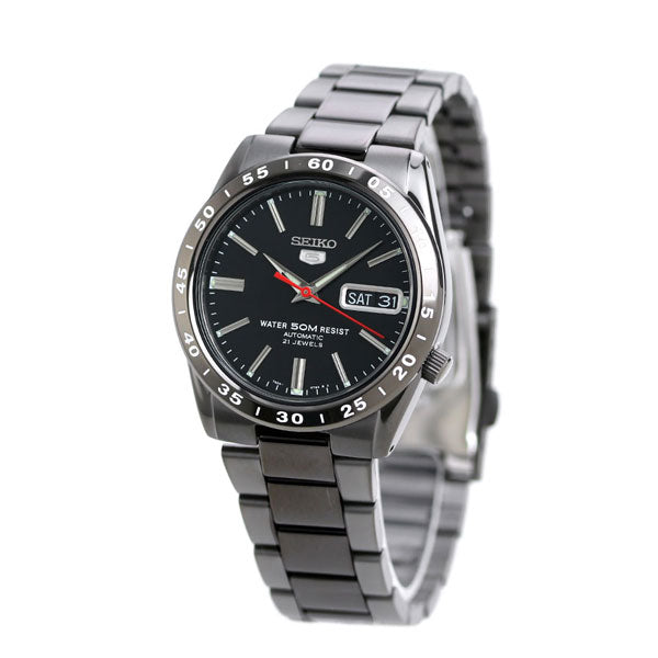 Seiko 5 Reimported Overseas Model Automatic Mechanical Watch Brand Men Black Lightning Seiko Five SEIKO SNKE03K1 All Black Black