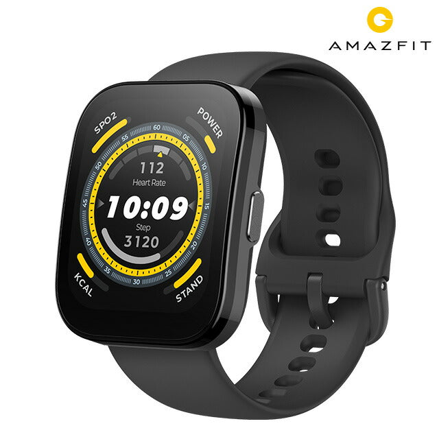 アマズフィット Bip 5 充電式クオーツ スマートウォッチ ブランド メンズ レディース Bluetooth Amazfit SP170064C199 デジタル ソフトブラック 黒 SP170064C199
