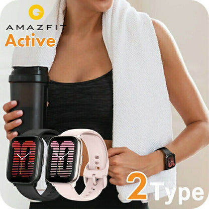 アマズフィット Active 充電式クオーツ スマートウォッチ ブランド メンズ レディース Bluetooth Amazfit デジタル SP170066