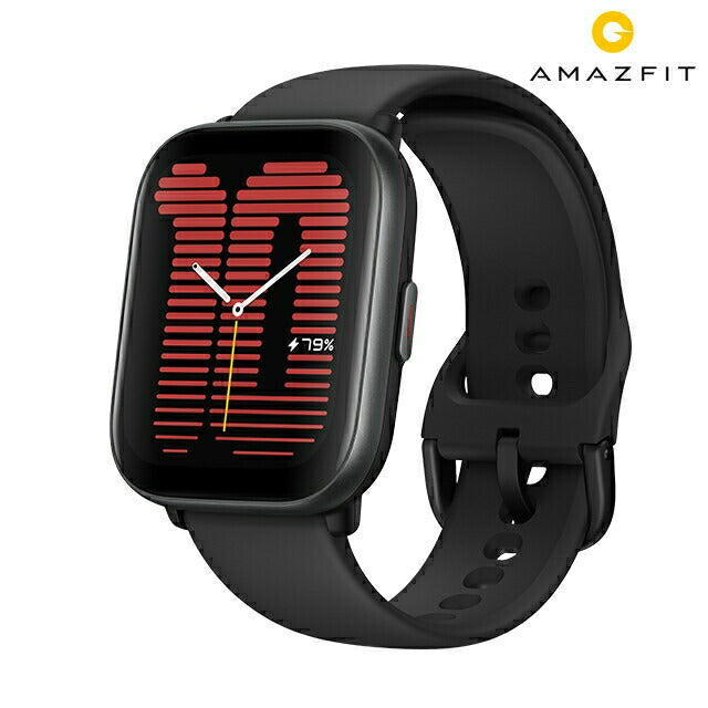 アマズフィット ミッドナイトブラック 充電式クオーツ スマートウォッチ ブランド メンズ レディース Bluetooth Amazfit SP170066-C178 SP170066-C178