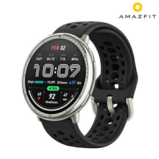 アマズフィット Active 2 スタンダード 充電式クォーツ スマートウォッチ ブランド メンズ レディース Bluetooth Amazfit SP170073-C226 デジタル シルバー SP170073-C226