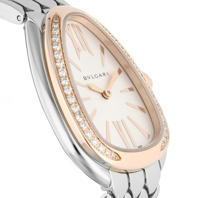 ブルガリ セルペンティ クオーツ 腕時計 ブランド レディース ダイヤモンド BVLGARI SP33WSPGD アナログ ホワイト 白 スイス製