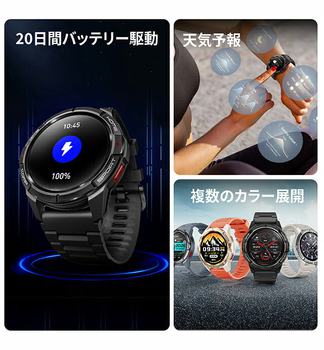 ミブロ GS Active 充電式クオーツ スマートウォッチ ブランド メンズ Bluetooth SP380010-C09 デジタル グレー SP380010-C09