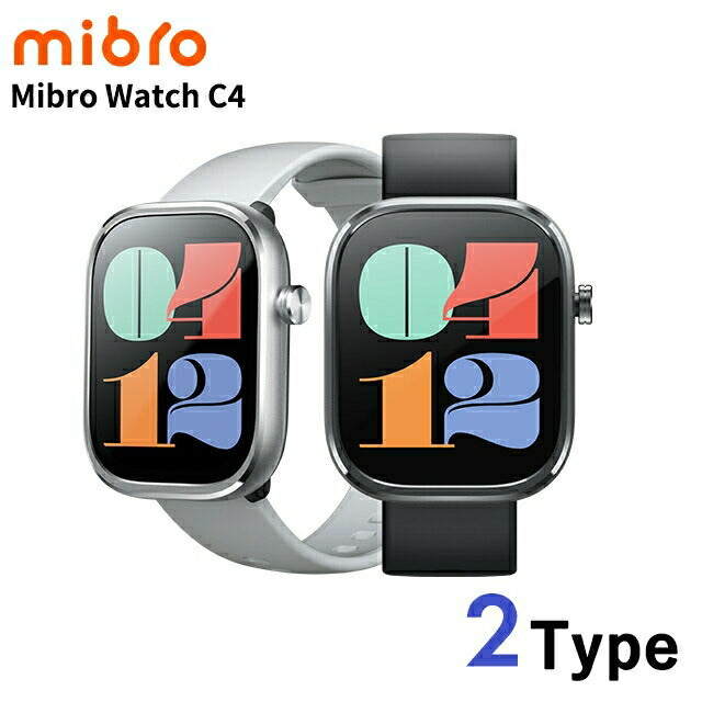 ミブロ C4 充電式クォーツ スマートウォッチ ブランド メンズ レディース Bluetooth mibro デジタル ダークグレー シルバー 選べるモデル SP380012