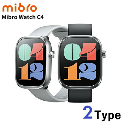 ミブロ C4 充電式クォーツ スマートウォッチ ブランド メンズ レディース Bluetooth mibro デジタル ダークグレー シルバー 選べるモデル SP380012