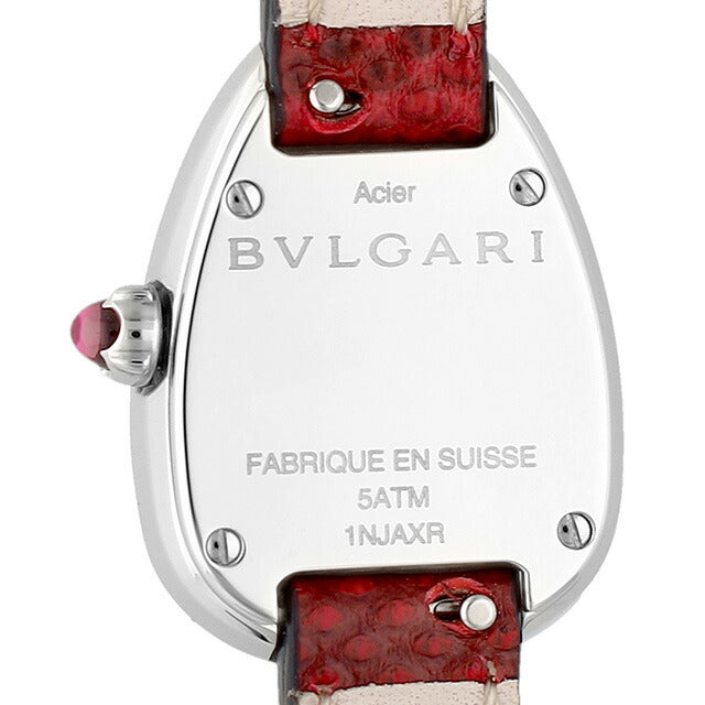 ブルガリ セルペンティ クオーツ 腕時計 ブランド レディース ダイヤモンド 替えベルト BVLGARI SPS27C9SDL アナログ レッド 赤