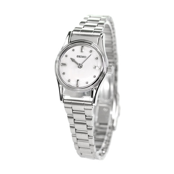 Seiko Touch Reading Clock Watches Compatible with Visual Imperial Persons Collapse Dial Made in Japan Quartz Ladies Watch Brand SQWK029 SEIKO White