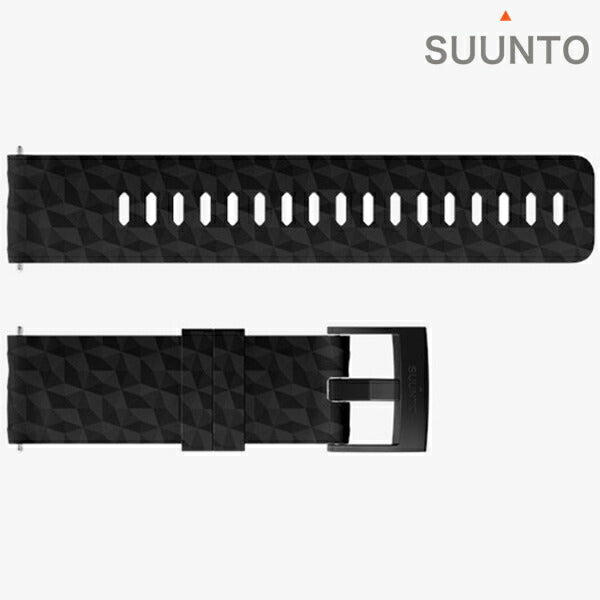 スント シリコンストラップ 時計ベルト 交換用ベルト ブランド メンズ レディース スントアクセサリー SUUNTO SS050221000 ブラック 黒 SS050221000