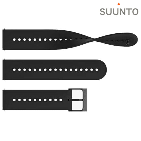 スント シリコンストラップ 時計ベルト 交換用ベルト ブランド メンズ レディース スントアクセサリー SUUNTO SS050846000 ブラック 黒 SS050846000