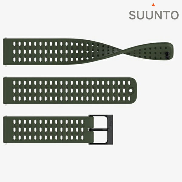 スント シリコンストラップ 時計ベルト 交換用ベルト ブランド メンズ レディース スントアクセサリー SUUNTO SS050851000 フォレストグリーン SS050851000
