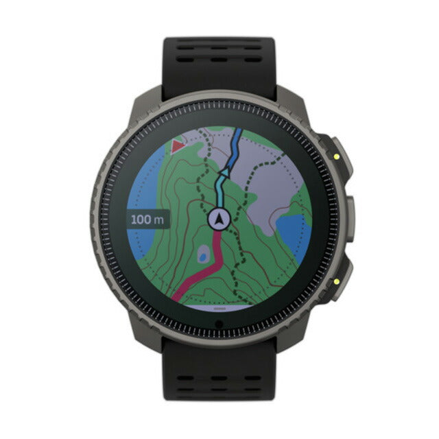 スント バーティカル チタニウム ソーラー 充電式クオーツ スマートウォッチ メンズ レディース チタン SUUNTO SS050858000 ブラック 黒 記念品 ギフト SS050858000