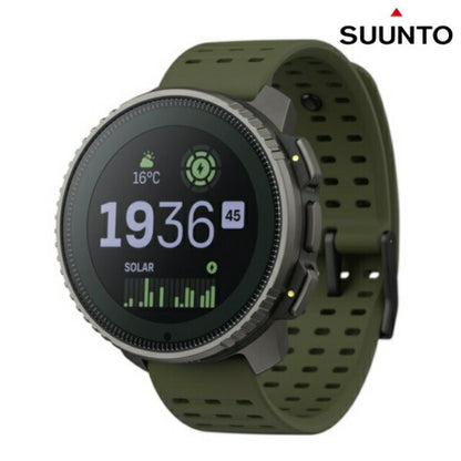 スント バーティカル チタニウム ソーラー フォレスト 充電式クオーツ スマートウォッチ メンズ レディース チタン SUUNTO SS050859000 カーキ 記念品 ギフト SS050859000
