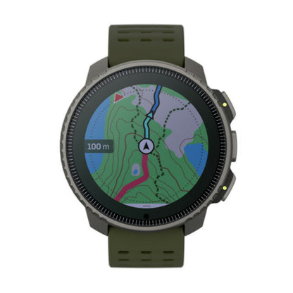 スント バーティカル チタニウム ソーラー フォレスト 充電式クオーツ スマートウォッチ メンズ レディース チタン SUUNTO SS050859000 カーキ 記念品 ギフト SS050859000