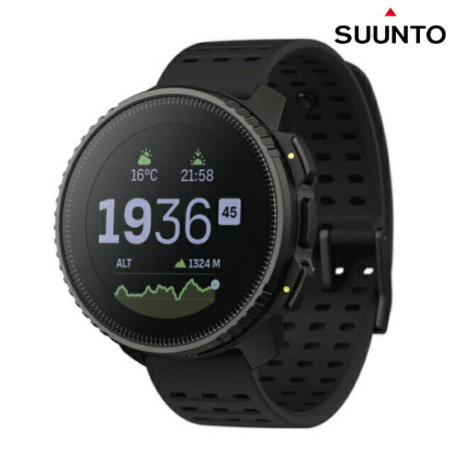 スント バーティカル オールブラック 充電式クオーツ スマートウォッチ メンズ レディース SUUNTO SS050862000 ブラック 黒 記念品 プレゼント ギフト SS050862000